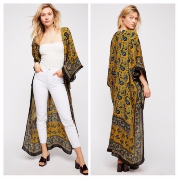 Free People Tops - Free People Eternal Flame Maxi Kimono